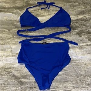 *MUST SELL* Royal blue high waisted bikini